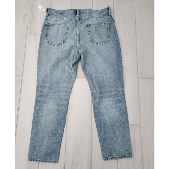 Old Navy Jeans Men's 36x30 Straight Taper Distressed Light Wash NEW $54 - Picture 6 of 9